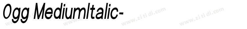 0gg MediumItalic字体转换